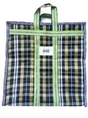 NEW BODE Checkered Shopping Bag Tote